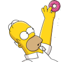 homer simpson donut figure